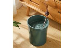 China Indoor Office Drawing Room Round Waste Segregation Plastic Dustbin supplier