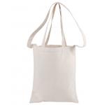 White Cotton Canvas Tote Bags With Long Shoulder Belt OEM Acceptable