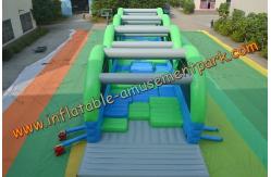 China Anti-UV Inflatables Obstacle Course  , Inflatable Obstacle Jumper 18m supplier