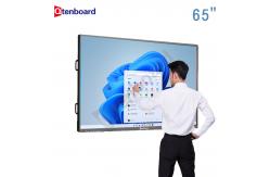China Qtenboard 65 Inch 4K Android 14 Movable Smart Teaching Smart Board Whiteboard supplier