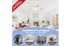 China CE Smart Wifi Control Invisible Ceiling Fan Light for Bedroom 36 Inch supplier