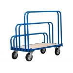 Blue 4 Wheel Board Trolley Material Handling Equipment Fabrication for sale