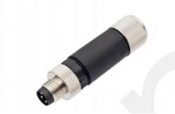 China Industrial M8 Straight Male Metal Plug with 3/4pin Screw Terminal IP67 Waterproof supplier