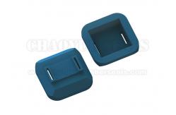 China Molded Square Shape Blue Silicone Rubber Suction Cups For Vacumme Absorption PCB Board supplier