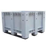 Agriculture Collapsible Plastic Storage Crate Solid Side Perforated for sale