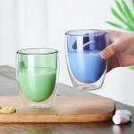 250ml Thermal Insulated Double Walled Glass Coffee Mugs