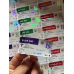 Sust 400 10ml Vial Labels With Laser PET Shinny Hologram Effect for sale