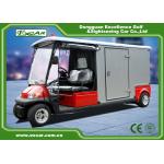 RED 48V 2 seater Electric Ambulance Car / Club Emergency Golf Carts for sale