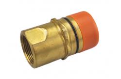 China 1-1/4 Thread Locked Brass Hydraulic Quick Connect Fittings supplier