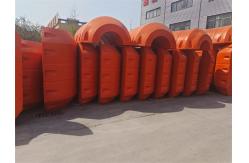 China Orange Polyethylene Dredge Pipeline Floats Ultimate Solution For Durability supplier