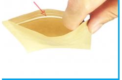 China Compostable Biodegradable Zip Lock Pouches PBAT PLA Composite 3 Side Sealed supplier