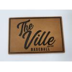 Customized Design PU Leather Patches Garment Labels Embossed Logo