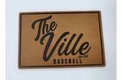 China Customized Design PU Leather Patches Garment Labels Embossed Logo supplier