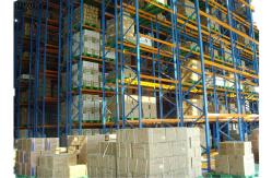 China High Density Q235 Steel Pallet Racking Radio Shuttle Shelving Easy Operation supplier