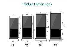 China OEM/ODM Indoor Floor Standing Digital Signage With Infrared/Capacitive Touch supplier