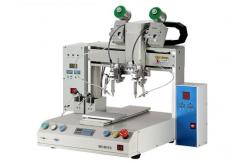 China Three Axis Automatic Wave Soldering Equipment For Capacitors / Resistors supplier