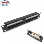 1U 10 Inch 12 Port CAT5E CAT6 UTP Rack Mount Patch Panel 110 IDC Type for sale