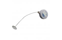 China Mini Round Anti-Theft Display Retractors with Metal Sticking Plate End supplier