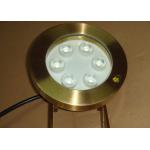 DMX512 Brass 2700K 6W RGB Led Underwater Pool Lights