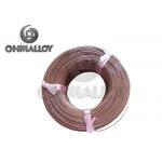 PTFE insulation Thermocouple Cable Type T 24 AWG 20 AWG Brown Color for sale
