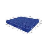 Hygienic HDPE Plastic Pallet 1190x1150 Blue 4000Kg Static For Warehouse for sale