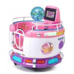 Carousel Fire Truck Coin Operated Kiddie Ride Game Machine Revolving Cup MP5