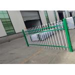Green Powder Coating Picket Top H3m Tubular Metal Fence for sale