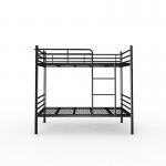 Apartment Grey Black Steel Mesh Full Fence Metal Bunk Bed Frame for sale