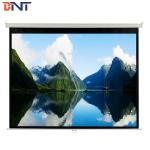 Matte White K PVC Manual Projector Screen 100 Inch With Metal Handle for sale