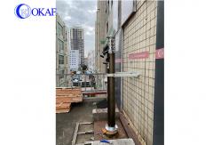 China RS485 Lock Collared 19 Feet 6M Pneumatic Telescopic Pole supplier