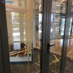 Golden 5*8 georgian glazing bars with flower decoration for glass door accessories for sale