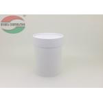White Round Paper Box for Coffee , Cardboard Tube Packaging With Paper Lid