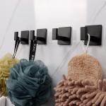 No Drilling Waterproof Moisture-proof Self-adhesive Clothes Hooks Adhesive Towel Hooks for sale