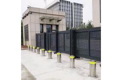 China Speed 2s Rise Stainless Steel Pipe Bollards H 800mm PLC Control supplier