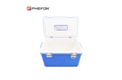 China Buckle Lock Vaccine Box Cooler 35L Cooler Box With Ice Packs supplier