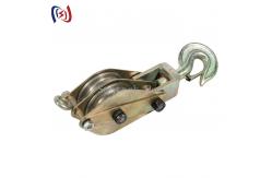 China Single Sheave Tower Erection Stringing Tools Steel Pulley Block For Lifting / Hoisting supplier