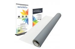 China 300gsm Greyback Polyester Fabric Roll for Exhibition Backdrops and Hanging Posters supplier