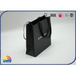 Customized Paper Packaging Bags Folding Carton With Gold Stamping Nylon Handle