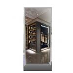 Shockproof Android Digital Signage , High Transparent Tempered Glass Magic Mirror Kiosk for sale