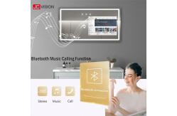 China Waterproof Android LED TV Touch Screen Display IP65 Smart LED Bathroom Mirror supplier