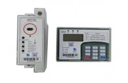 China Single Phase Split Prepaid Electricity Meter , Din Rail Power Meter With CIU supplier