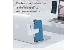 China Slim Portable Adjustable Laptop Side Mount Clip Phone Holder OEM ODM supplier