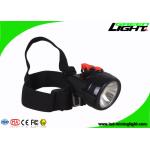 Flame - Resistant LED Mining Light , Portable Hard Hat Headlamp With Helmet Bracket