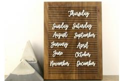 China Non Black Felt Menu Letter Board Solid Oak Wooden Message Board with Stand supplier