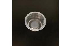 China PP Unique Shape Transparent Round Plastic Container Plastic Cup 100ml Snack Jelly supplier