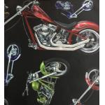 New Printing !  100% cotton MOTORCYCLE Pattern for casual clothing Jacquard knitted fabric for sale