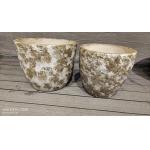 Texture Surface Fiber Clay Planter For Indoor Decoration Modern Style And Textured Surface Design for sale
