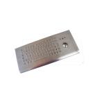 IP65 vandal proof metal wall-mounted kiosk keyboard with optical trackball