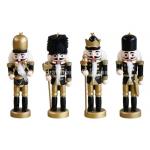 300g Custom Christmas Ornaments Wooden Soldier Nutcracker 4*13cm for sale