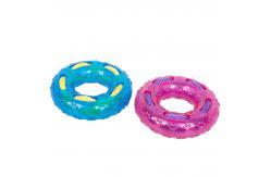 China Rubber Materials Chew Tough Donut Puppy Teething Toys supplier